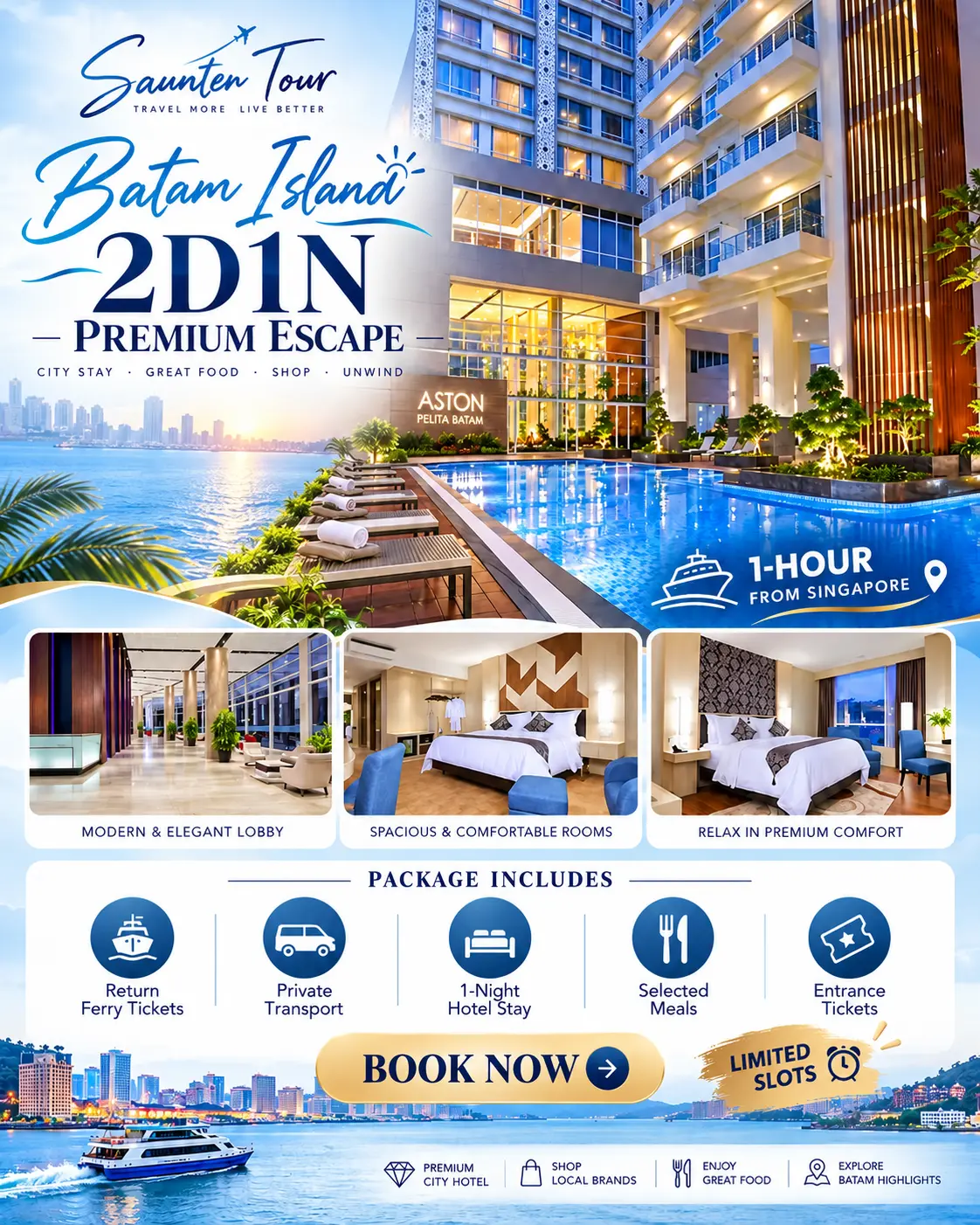 Batam 2D1N Package From Singapore